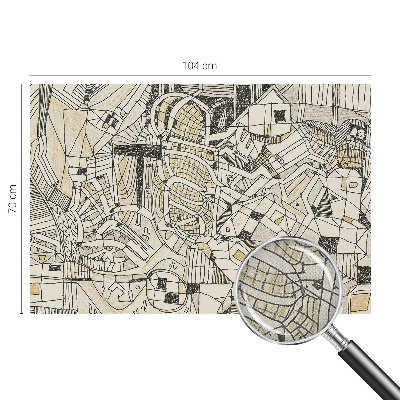 Zelfklevend fotobehang op maat Geometrische abstractie