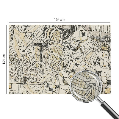 Zelfklevend fotobehang op maat Geometrische abstractie