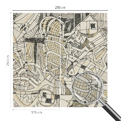 Zelfklevend fotobehang op maat Geometrische abstractie