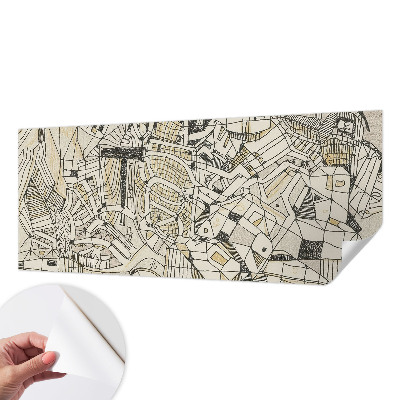 Zelfklevend fotobehang op maat Geometrische abstractie