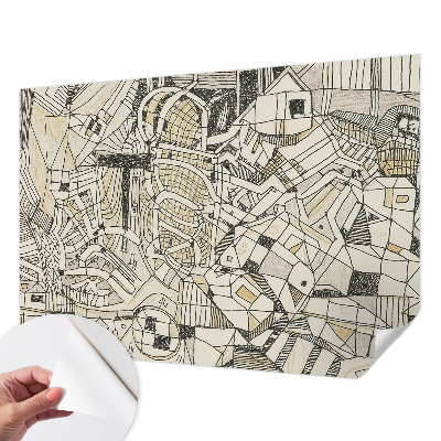 Zelfklevend fotobehang op maat Geometrische abstractie