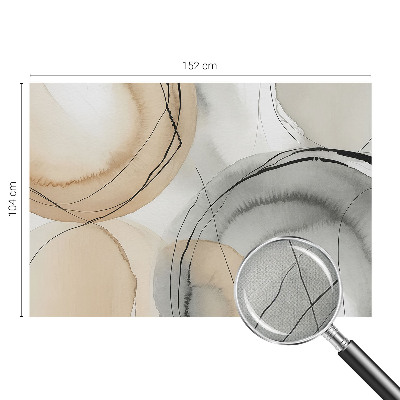 Zelfklevend fotobehang met een geometrisch harmonisch ontwerp