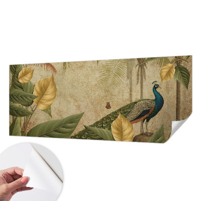 3D fotobehang met een exotische vogel als motief