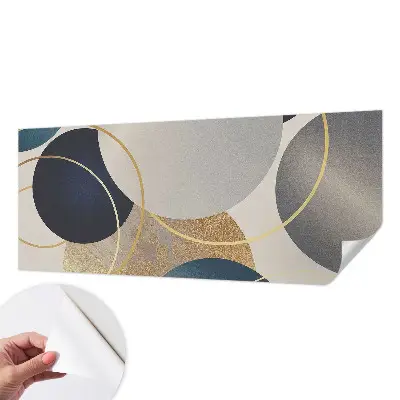 Fotobehang kinderkamer met creatieve kringen als dessin