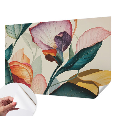 Fotobehang voor kinderkamer Kleurrijke bloemen