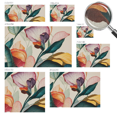 Fotobehang voor kinderkamer met een kleurrijk bloemenmotief