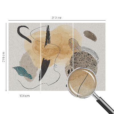 Fotobehang babykamer Abstracte compositie