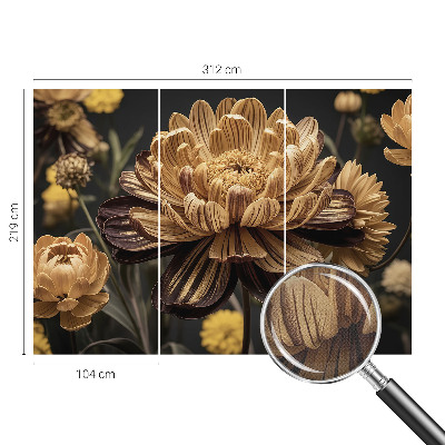 Zelfklevend fotobehang met bloemenmotief voor een elegante uitstraling