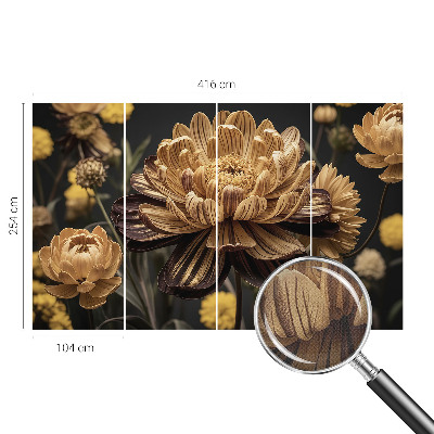 Zelfklevend fotobehang met bloemenmotief voor een elegante uitstraling