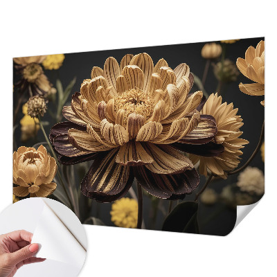 Zelfklevend fotobehang met bloemenmotief voor een elegante uitstraling