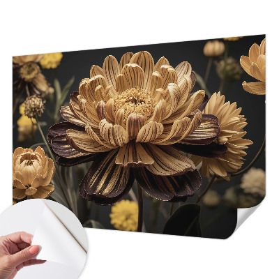 Zelfklevend fotobehang met bloemenmotief voor een elegante uitstraling