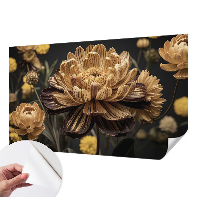 Zelfklevend fotobehang met bloemenmotief voor een elegante uitstraling