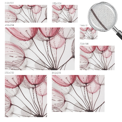 Zelfklevend fotobehang Bloemensilhouetten