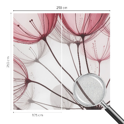 Zelfklevend fotobehang Bloemensilhouetten