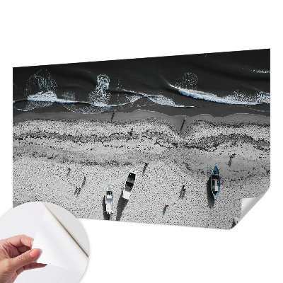 Fotobehang zelfklevend met een rustgevend strandmotief
