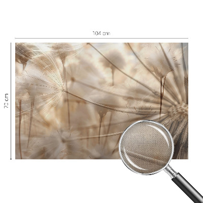 Zelfklevende behangsticker Subtiele paardenbloemen