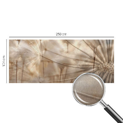 Zelfklevende behangsticker Subtiele paardenbloemen