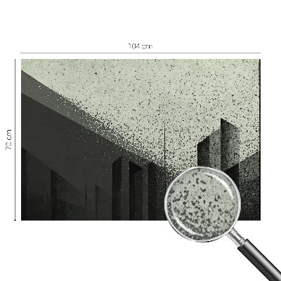 3D fotobehang met het stadsgeometrie-motief
