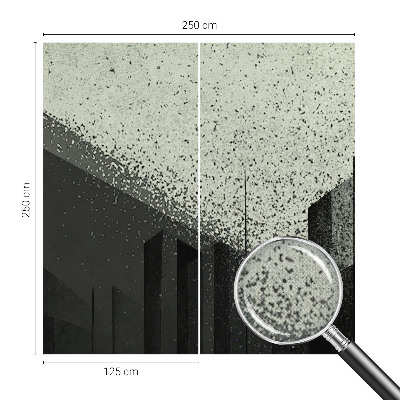 3D fotobehang Stadsgeometrie