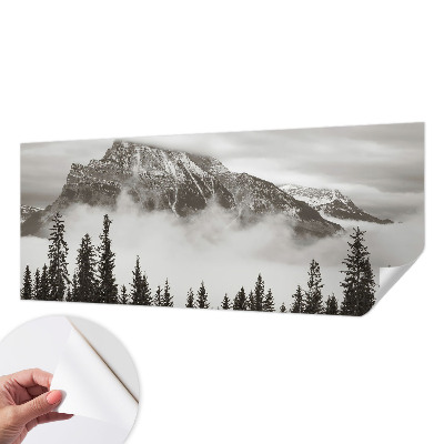 Foto behang voor de kinderkamer met een berglandschap