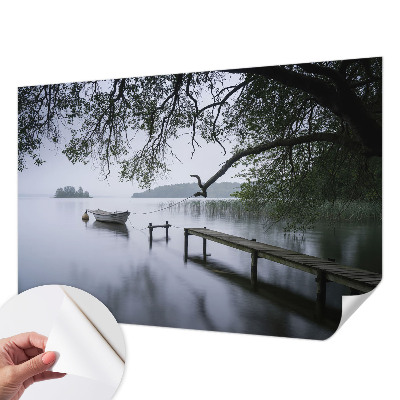 Fotobehang voor kinderkamer met een rustig meer als motief