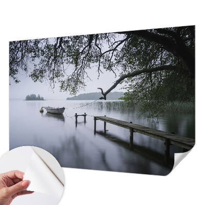 Fotobehang voor kinderkamer met een rustig meer als motief