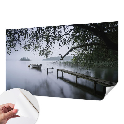 Fotobehang voor kinderkamer met een rustig meer als motief