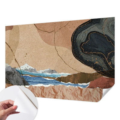 Zelfklevend fotobehang op maat Abstract landschap