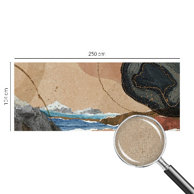 Zelfklevend fotobehang op maat Abstract landschap