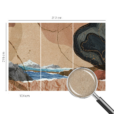 Zelfklevend fotobehang op maat Abstract landschap