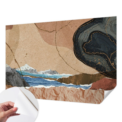 Zelfklevend fotobehang op maat Abstract landschap