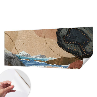 Zelfklevend fotobehang op maat Abstract landschap