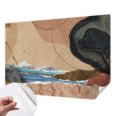 Zelfklevend fotobehang op maat Abstract landschap