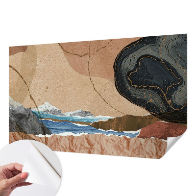 Zelfklevend fotobehang op maat Abstract landschap