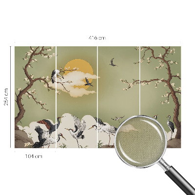 Zelfklevende behangsticker Elegante natuur