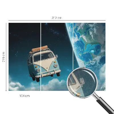 Fotobehang kinderkamer met een ruimtevaartmotief