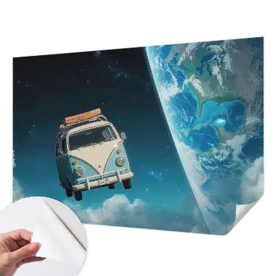 Fotobehang kinderkamer met een ruimtevaartmotief