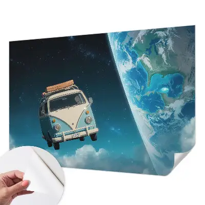 Fotobehang kinderkamer met een ruimtevaartmotief