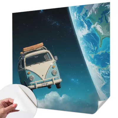 Fotobehang kinderkamer met een ruimtevaartmotief