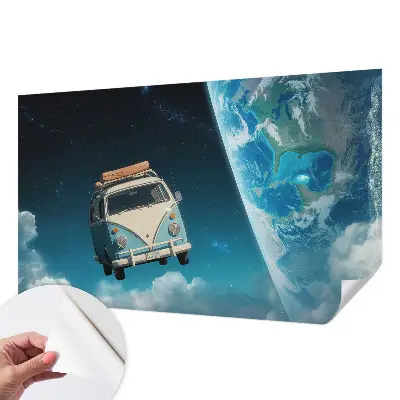 Fotobehang kinderkamer met een ruimtevaartmotief