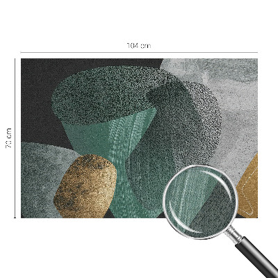 Fotobehang babykamer met een abstract geometrisch dessin