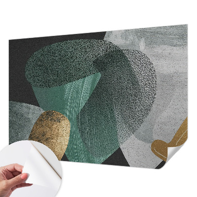 Fotobehang babykamer met een abstract geometrisch dessin