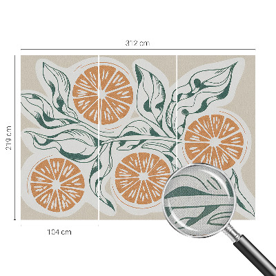 Fotobehang tienerkamer Vruchtpatronen