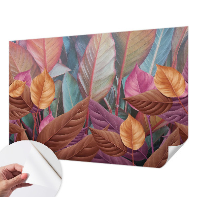 Foto behang voor de kinderkamer Kleurrijke bladeren