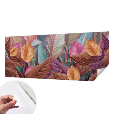 Foto behang voor de kinderkamer Kleurrijke bladeren