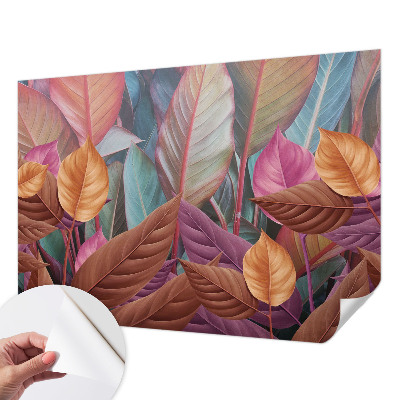 Foto behang voor de kinderkamer Kleurrijke bladeren