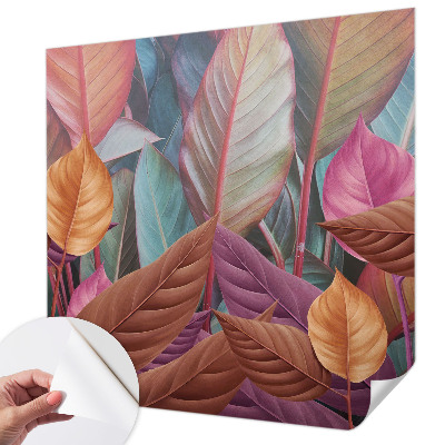 Foto behang voor de kinderkamer Kleurrijke bladeren