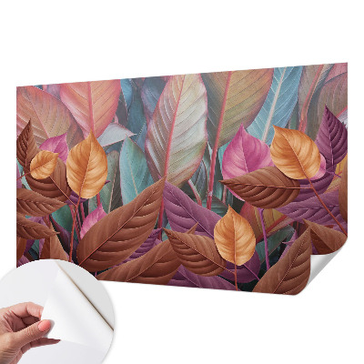 Foto behang voor de kinderkamer Kleurrijke bladeren