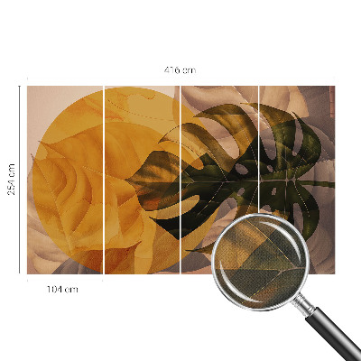 Fotobehang kinderkamer Abstracte bladeren