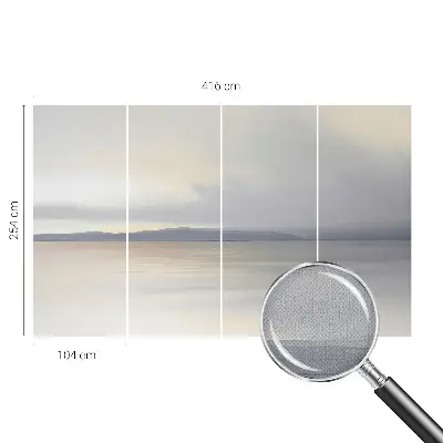 Zelfklevende behangsticker met een harmonieus landschap